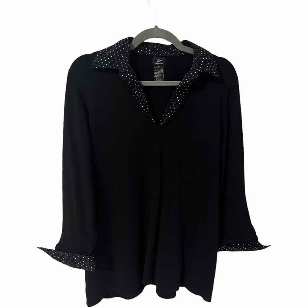 A sweater in 1X by Lilly Collection